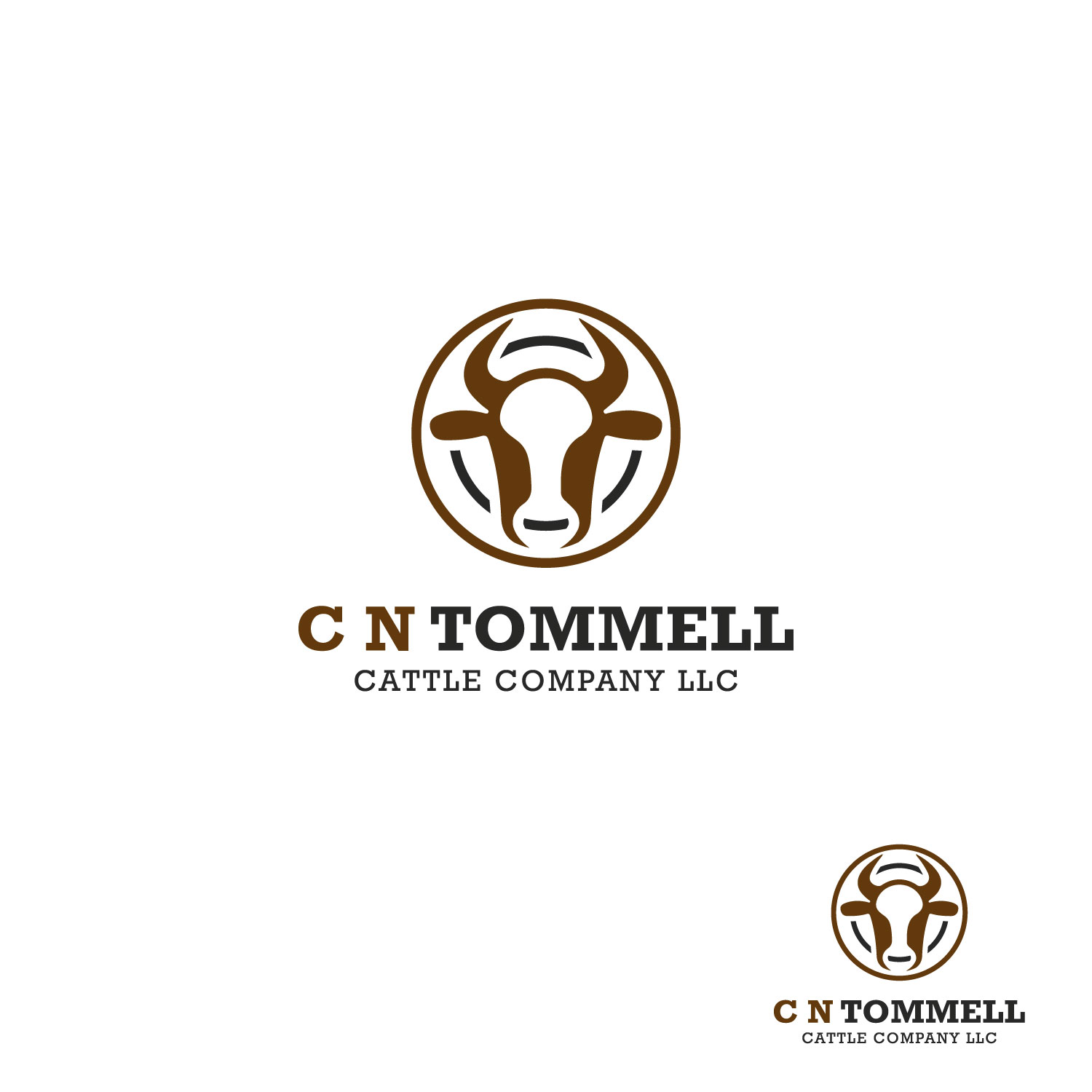 Logo Design by fatih7 for  C N TOMMELL CATTLE COMPANY LLC | Design #17660346