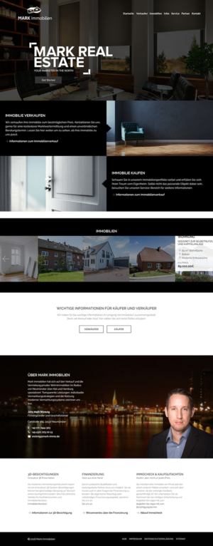 Titlescreen rework for real estate homepage | Web Design by lemosys infotech