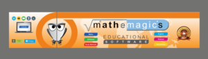 Art work for 2 large banner walls - Mathemagics rand show stand | Diseño de Stand de Feria por Maestroto