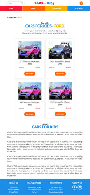 Web Design by Liza D for this project | Design: #17707597