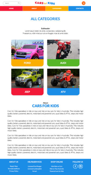 Web Design by Liza D for this project | Design: #17707598