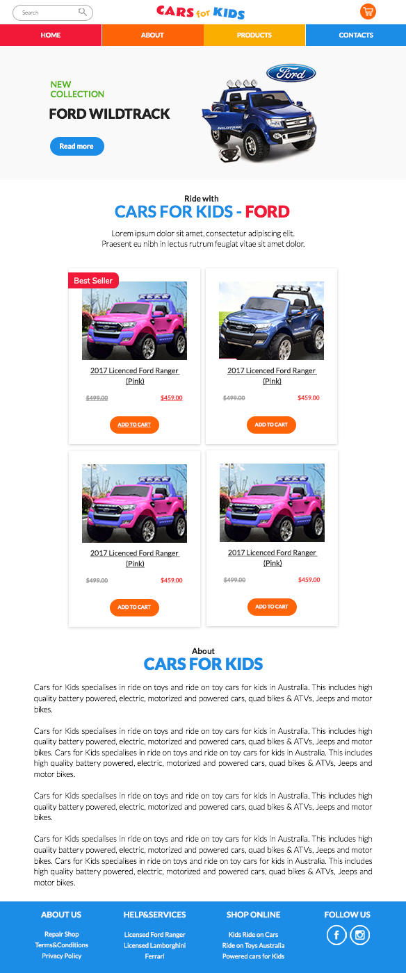 Web Design by Liza D for this project | Design #17707599