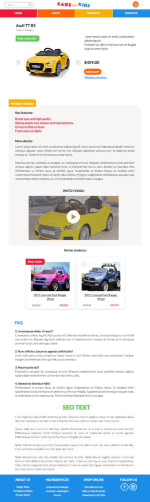 Web Design by Liza D for this project | Design: #17707607