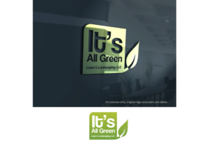 Logo Design by Gita. for It’s All Green Lawn & Landscaping, LLC | Design: #17611829