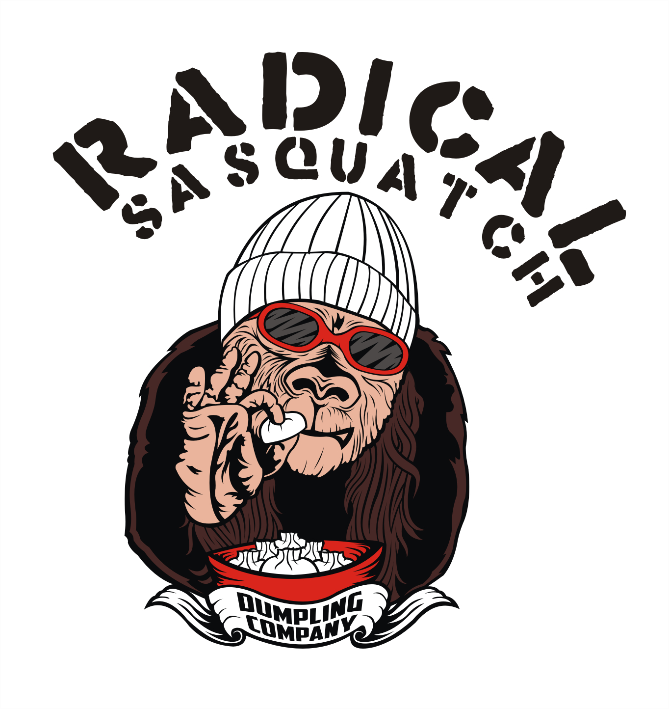 T-shirt Design by Den Bagus for Radical Sasquatch Dumpling Company | Design #17622558