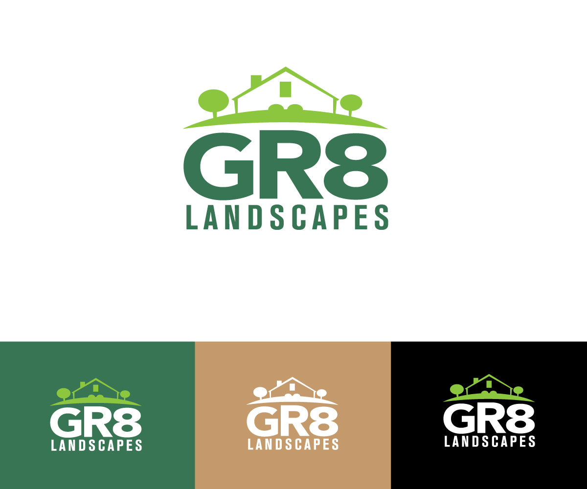 Logo Design by Thomas DeHart for GR8LANDSCAPES  | Design #17638878
