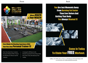 Million Dollar Fitness Flyer | Flyer Design by Shikha