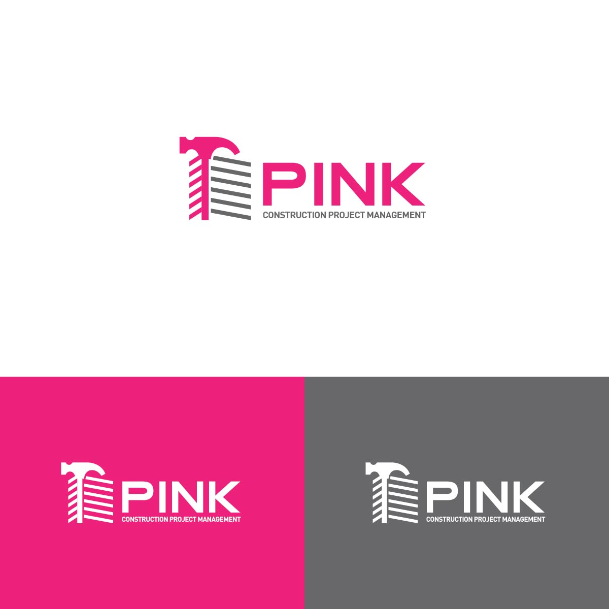 Logo Design by Deziners Zone for Pink Construction | Design #17620808