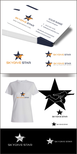 Skydive Star | Logo Design by dclawstudio