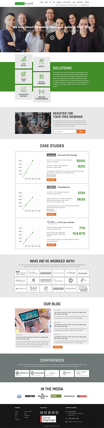 Diseño Web por RupalTechno para CleverClicks | Diseño #17777004