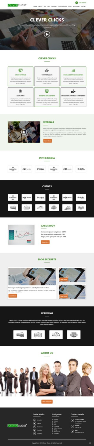 Diseño Web por pb para CleverClicks | Diseño: #17635947