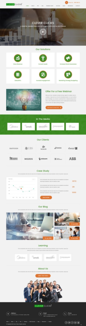 Diseño Web por pb para CleverClicks | Diseño: #17635948