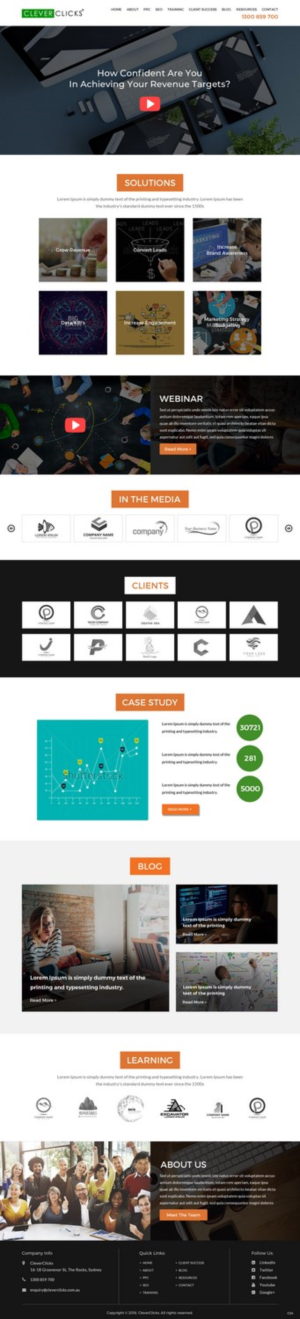 Diseño Web por pb para CleverClicks | Diseño: #17635949