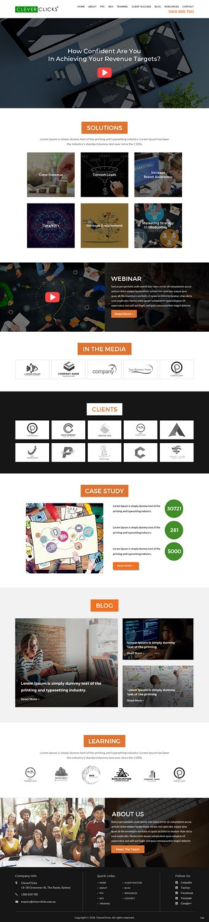 Diseño Web por pb para CleverClicks | Diseño: #17635950