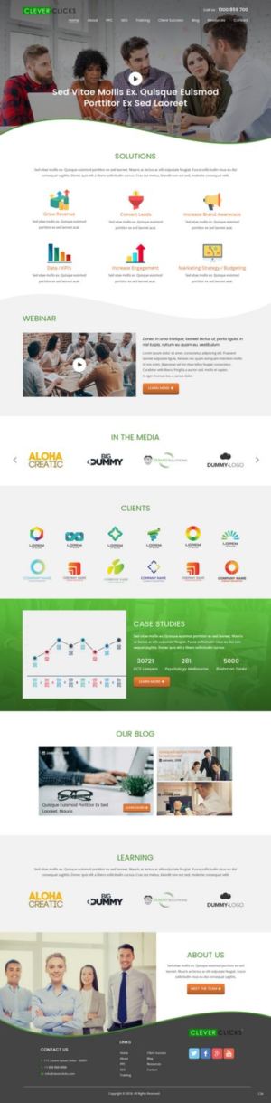 Diseño Web por pb para CleverClicks | Diseño: #17635951