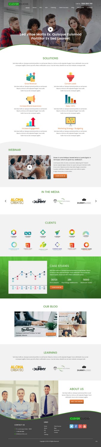 Diseño Web por pb para CleverClicks | Diseño #17635959