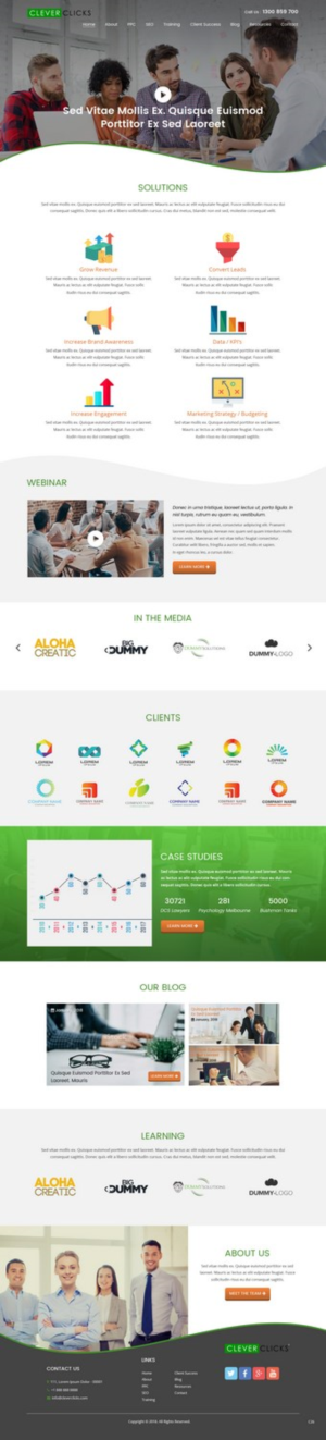 Diseño Web por pb para CleverClicks | Diseño: #17635959