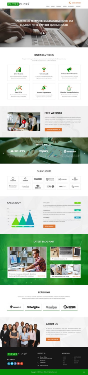 Diseño Web por pb para CleverClicks | Diseño: #17649359