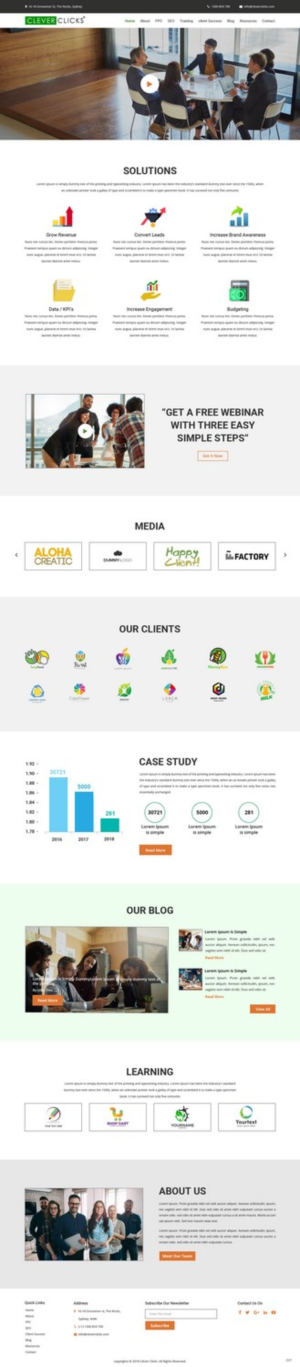 Diseño Web por pb para CleverClicks | Diseño: #17649360