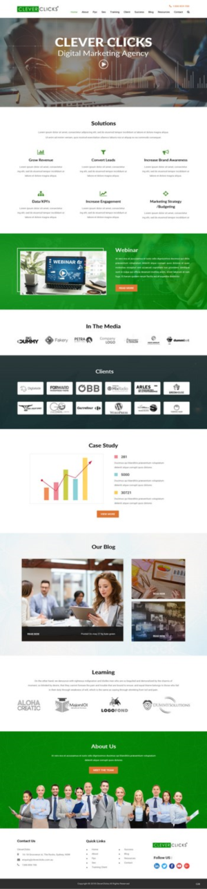Diseño Web por pb para CleverClicks | Diseño: #17649362