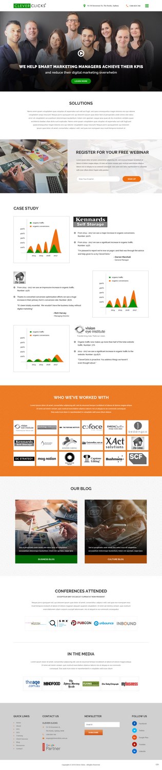 Diseño Web por pb para CleverClicks | Diseño #17809911