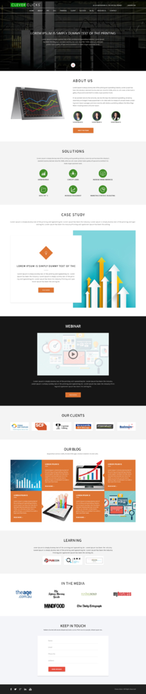 Diseño Web por Sujit Banerjee para CleverClicks | Diseño: #17659008