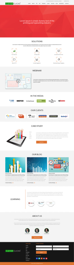 Diseño Web por Sujit Banerjee para CleverClicks | Diseño: #17659009