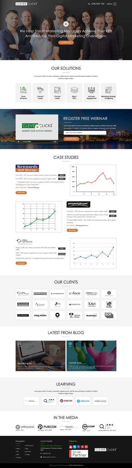 Diseño Web por Sbss para CleverClicks | Diseño #17766857