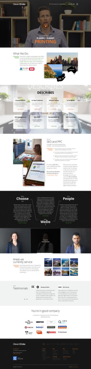Web Design by Impressive Sol for CleverClicks | Design #17660205