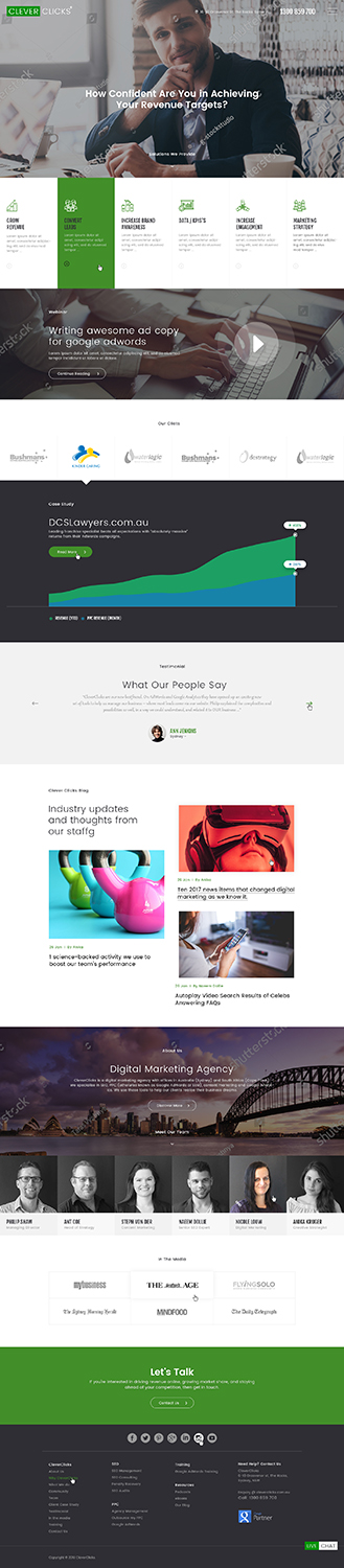 Diseño Web por Ved Web Services para CleverClicks | Diseño #17646003