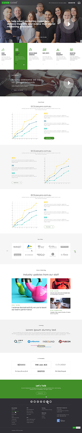 Diseño Web por Ved Web Services para CleverClicks | Diseño: #17691644
