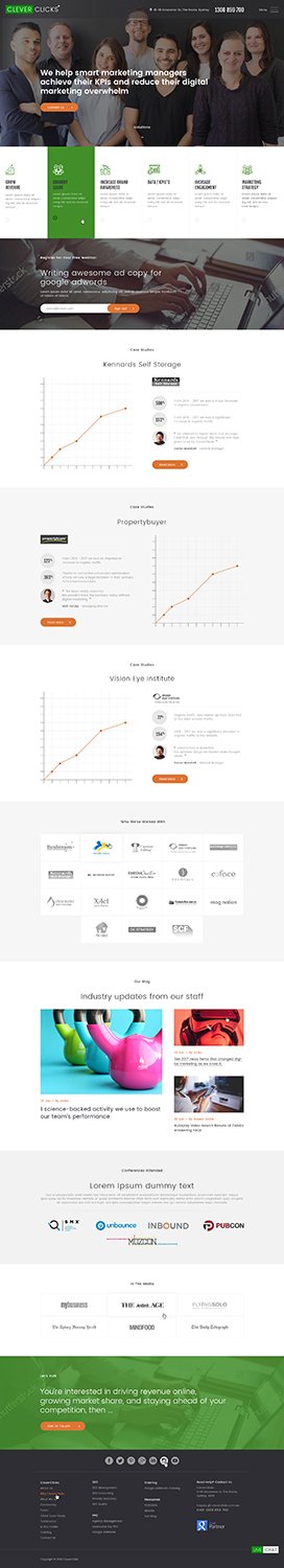 Diseño Web por Ved Web Services para CleverClicks | Diseño: #17722005