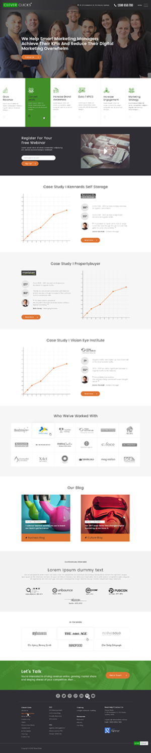 Diseño Web por Ved Web Services para CleverClicks | Diseño: #17778676