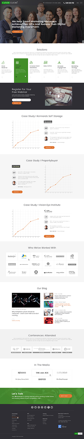 Diseño Web por Ved Web Services para CleverClicks | Diseño: #17800157