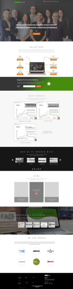 Diseño Web por Oudib para CleverClicks | Diseño: #17831801