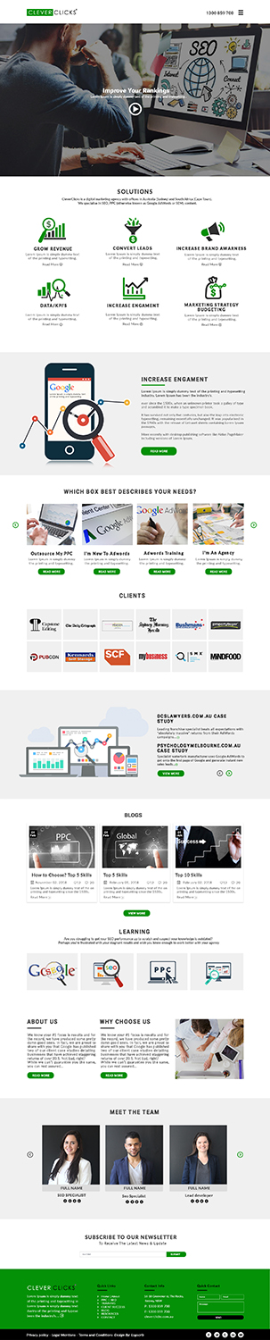Diseño Web por bdesigner9 para CleverClicks | Diseño #17672839