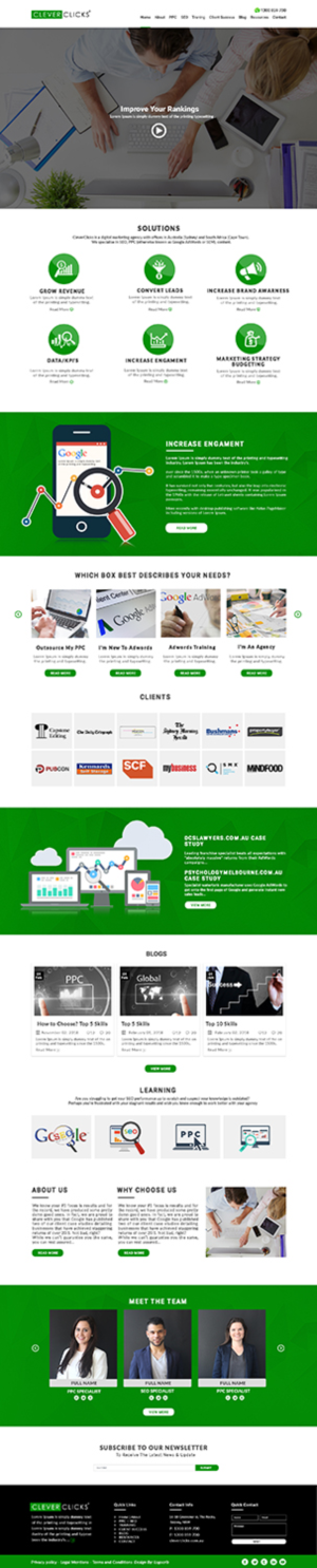 Diseño Web por bdesigner9 para CleverClicks | Diseño: #17672842