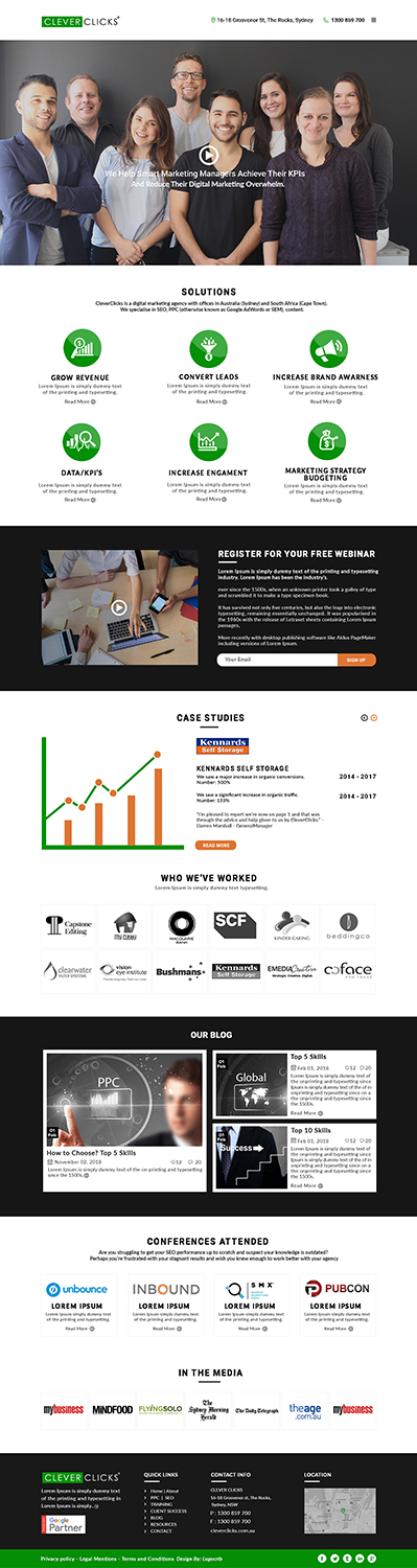 Web-Design von bdesigner9 für CleverClicks | Design #17705348