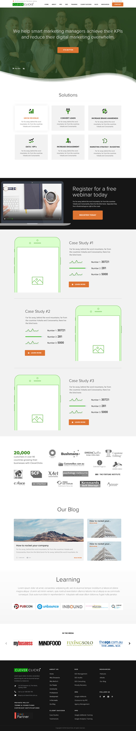 Web Design by Drexen for CleverClicks | Design #17695847