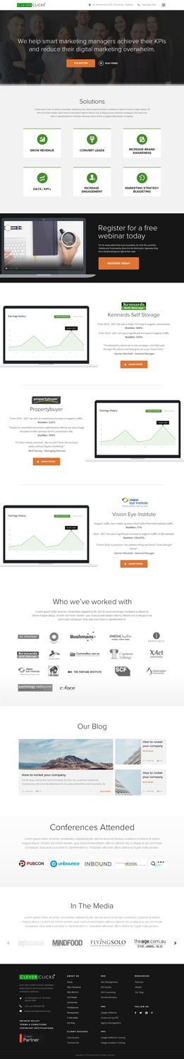 Web Design by Drexen for CleverClicks | Design #17718289