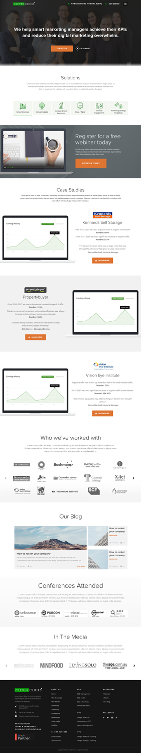 Diseño Web por Drexen para CleverClicks | Diseño: #17809705