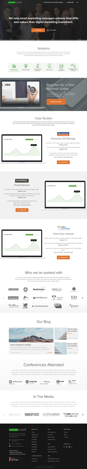 Diseño Web por Drexen para CleverClicks | Diseño #17809706