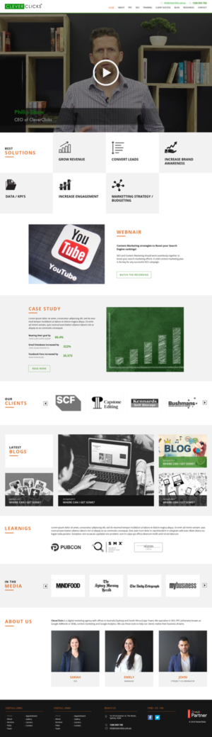 Web Design by Roy for CleverClicks | Design #17729138