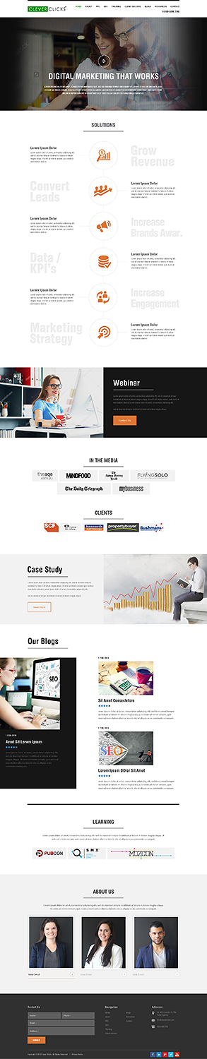 Diseño Web por PiXthemes para CleverClicks | Diseño #17745592