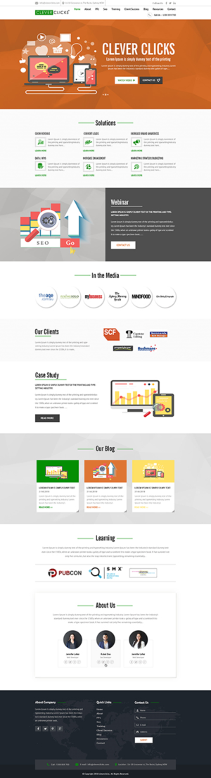 Diseño Web por PiXthemes para CleverClicks | Diseño: #17754551