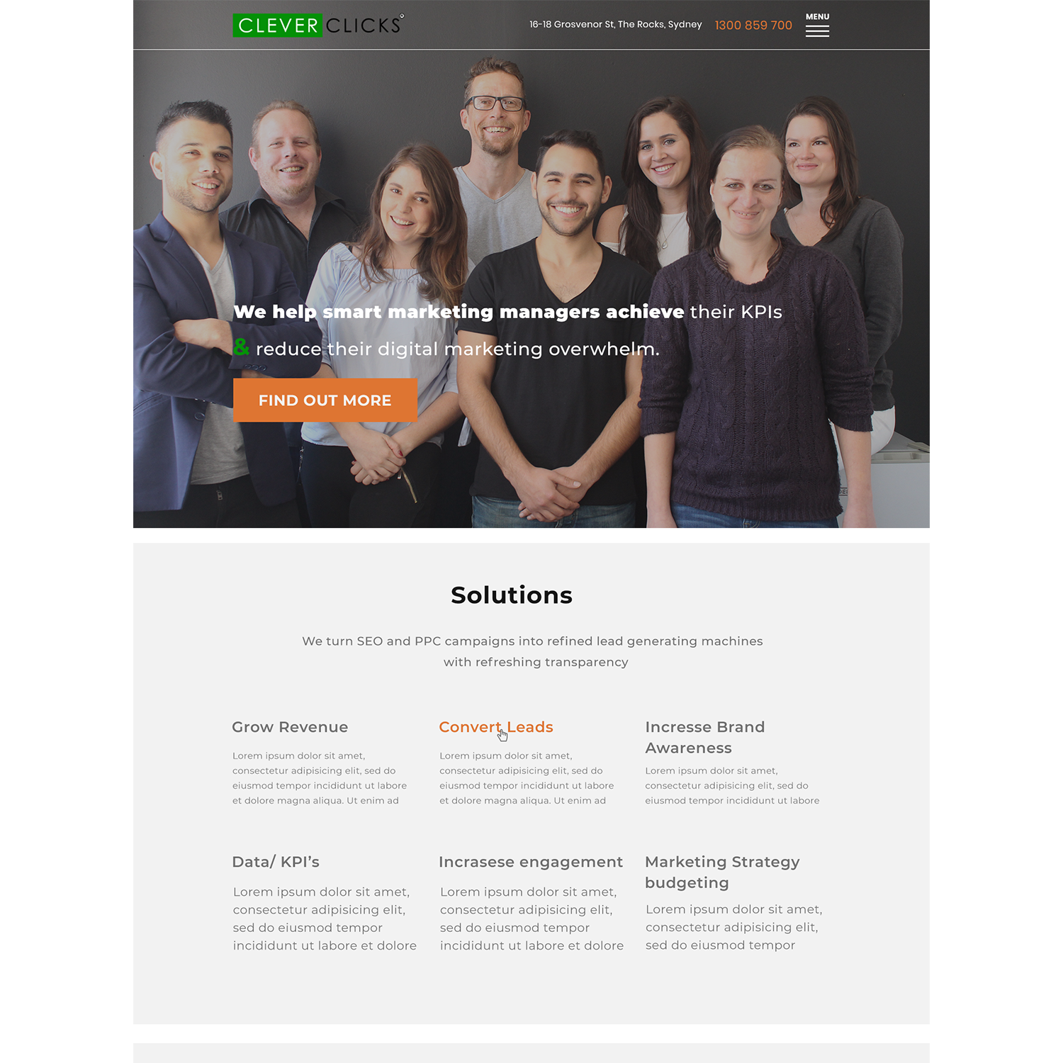 Diseño Web por Htike para CleverClicks | Diseño #17760419