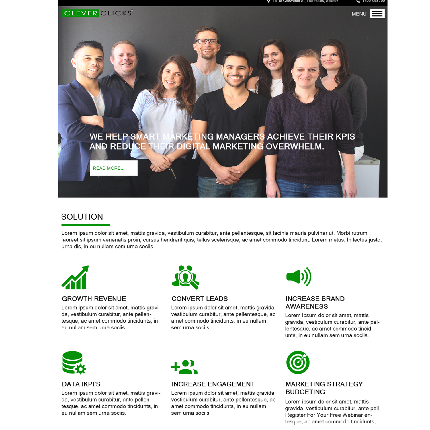 Web Design by Savita for CleverClicks | Design #17835784