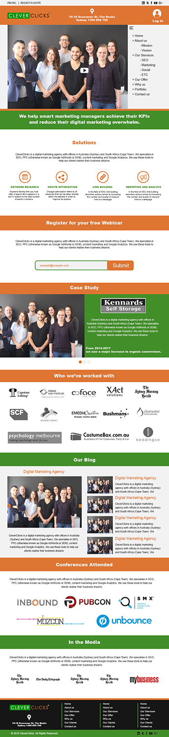 Web-Design von Meghcreations für CleverClicks | Design #17792788