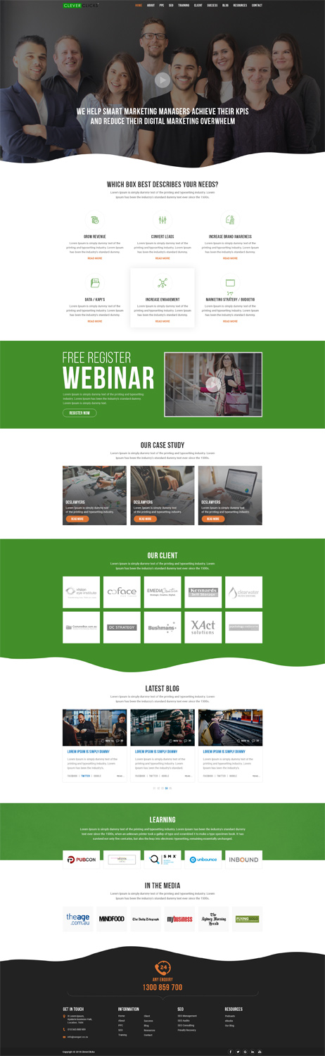 Web-Design von JB Graphic Design für CleverClicks | Design #17694899