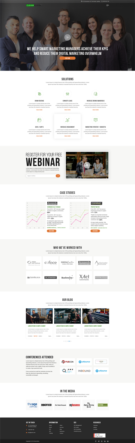 Web-Design von JB Graphic Design für CleverClicks | Design #17803382